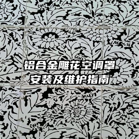 ���Ͻ�񻨿յ��ְ�װ��ά��ָ��