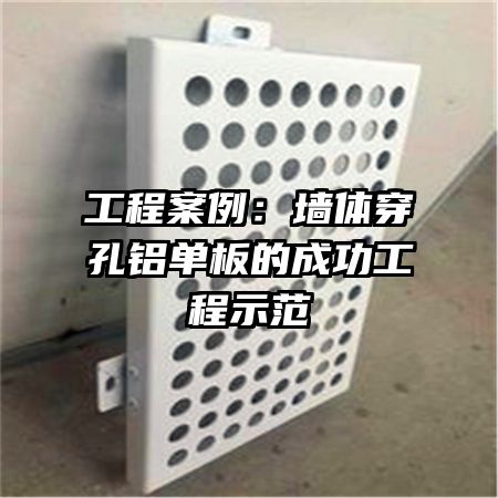 工程案例:墙体穿孔铝单板的成功工程示范